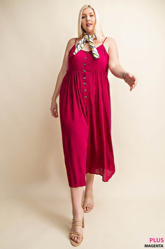 Magic Magenta Jumpsuit - Curvy